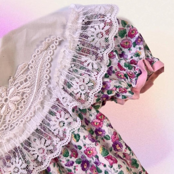 Vintage Lilo California Floral Party Dress - Picture 2 of 5